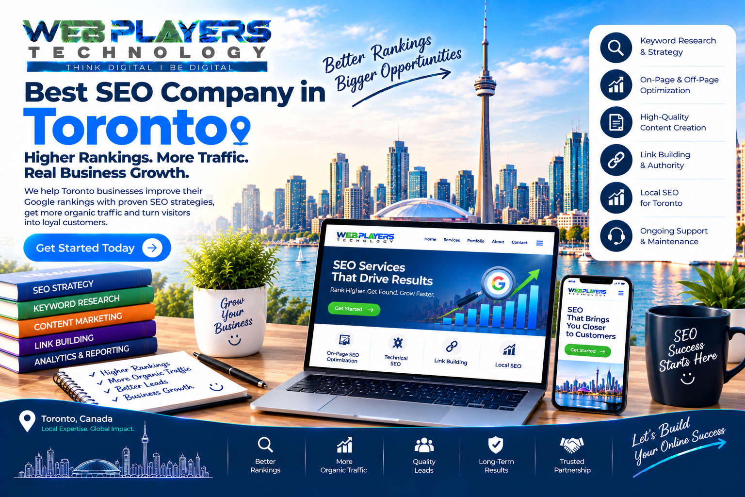 Best SEO Company in Toronto | Better Google Rankings 